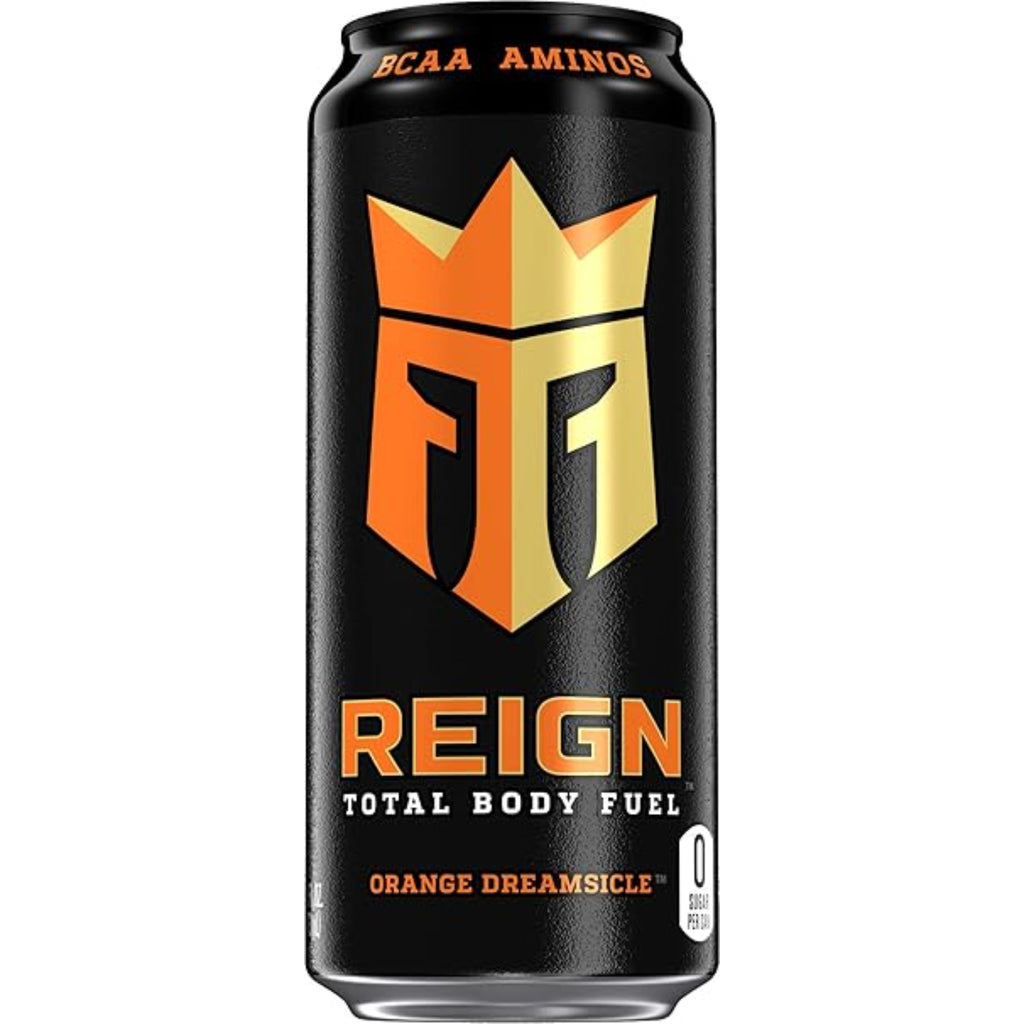 Reign Total Body Fuel, Orange Dreamsicle, Fitness & Performance Drink, 16 Fl Oz (Pack of 12)