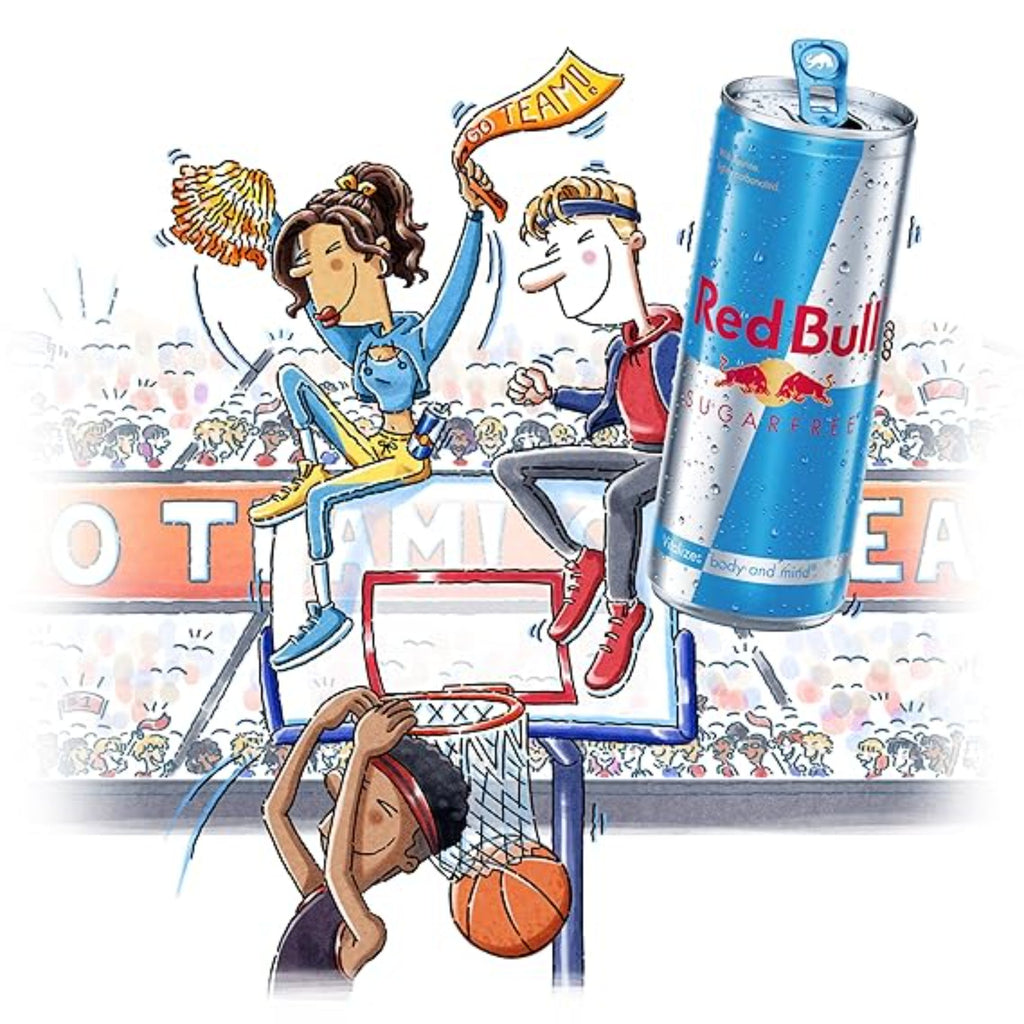 Red Bull Sugar Free Energy Drink with 80mg Caffeine plus Taurine & B Vitamins, 8.4 Fl Oz, 6 Packs of 4 Cans (Pack of 24)