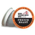San Francisco Bay Coffee - Dark Roast - French Roast (80 ct) - Single Serve Coffee Pods, Commercially Compostable, K Cup Compatible