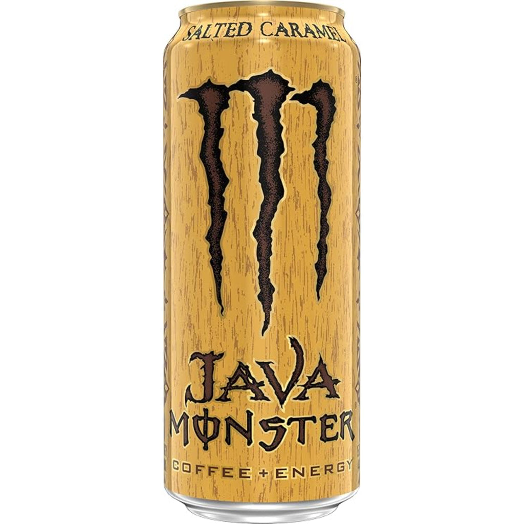 Monster Energy Java Monster Salted Caramel, Coffee + Energy Drink, 15 Fl Oz (Pack of 12)
