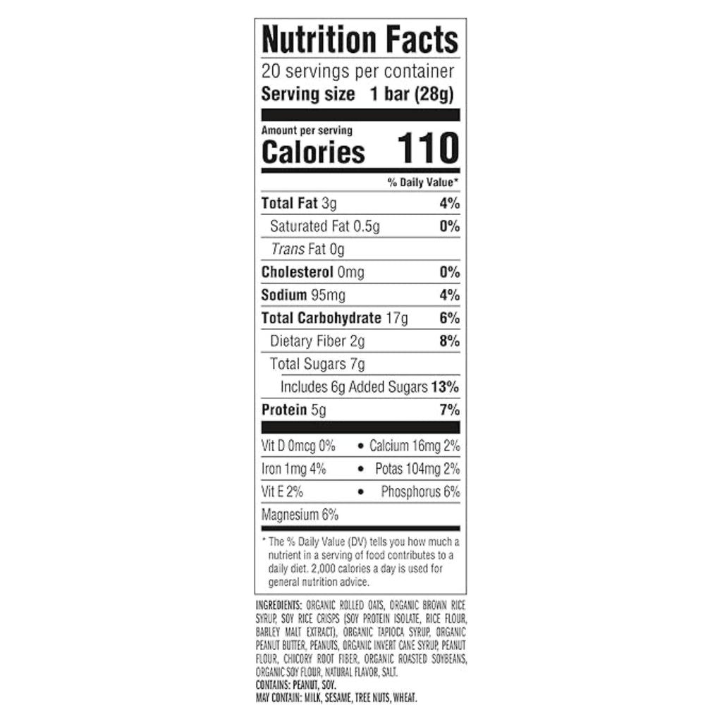 CLIF BAR Minis - Crunchy Peanut Butter - Made with Organic Oats - 5g Protein - Non-GMO - Plant Based - Snack-Size Energy Bars - 0.99 oz. (20 Pack)