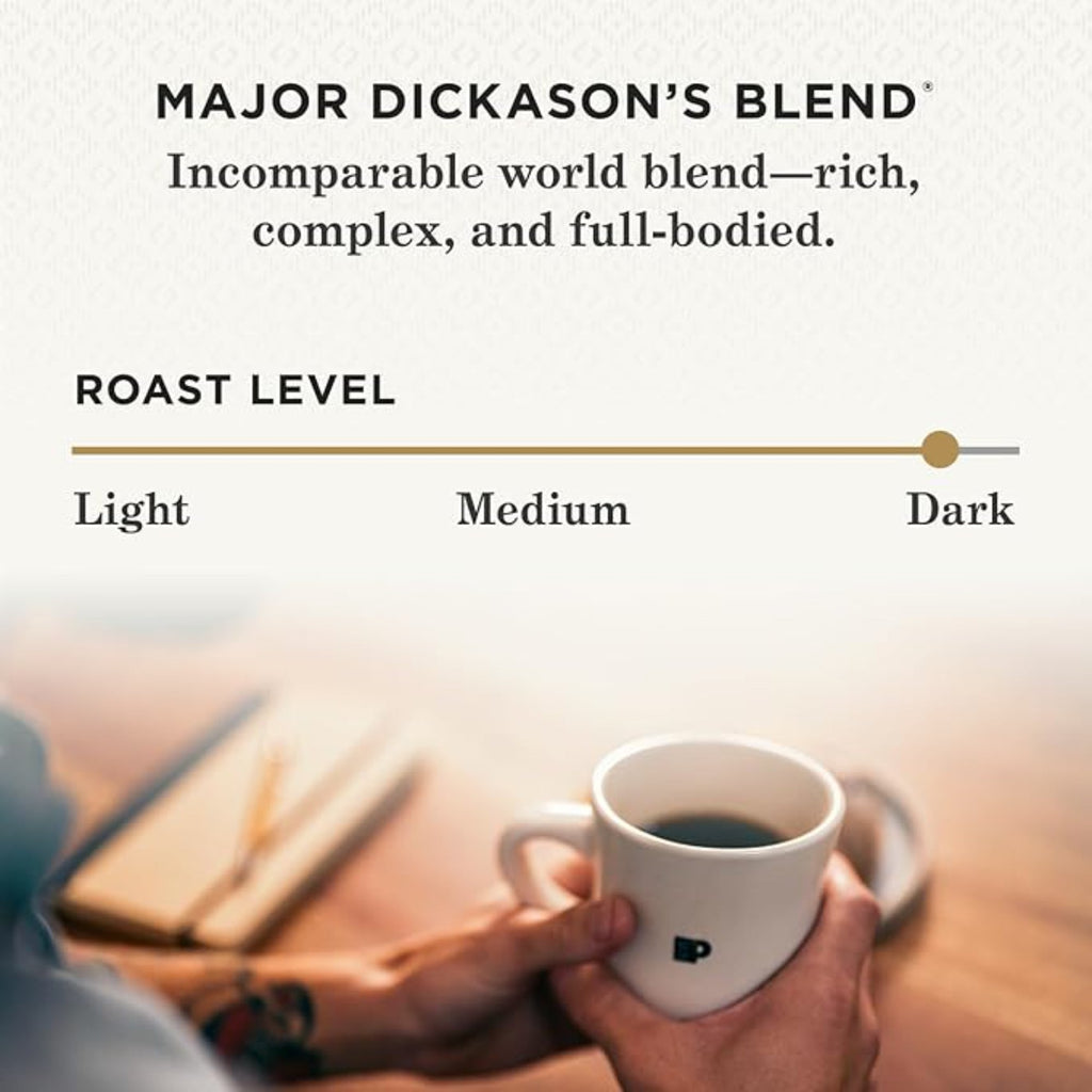 Peet's Coffee, Dark Roast Single Serve Coffee Pods - Major Dickason's Blend 75 Count (1 Box of 75 Pods)