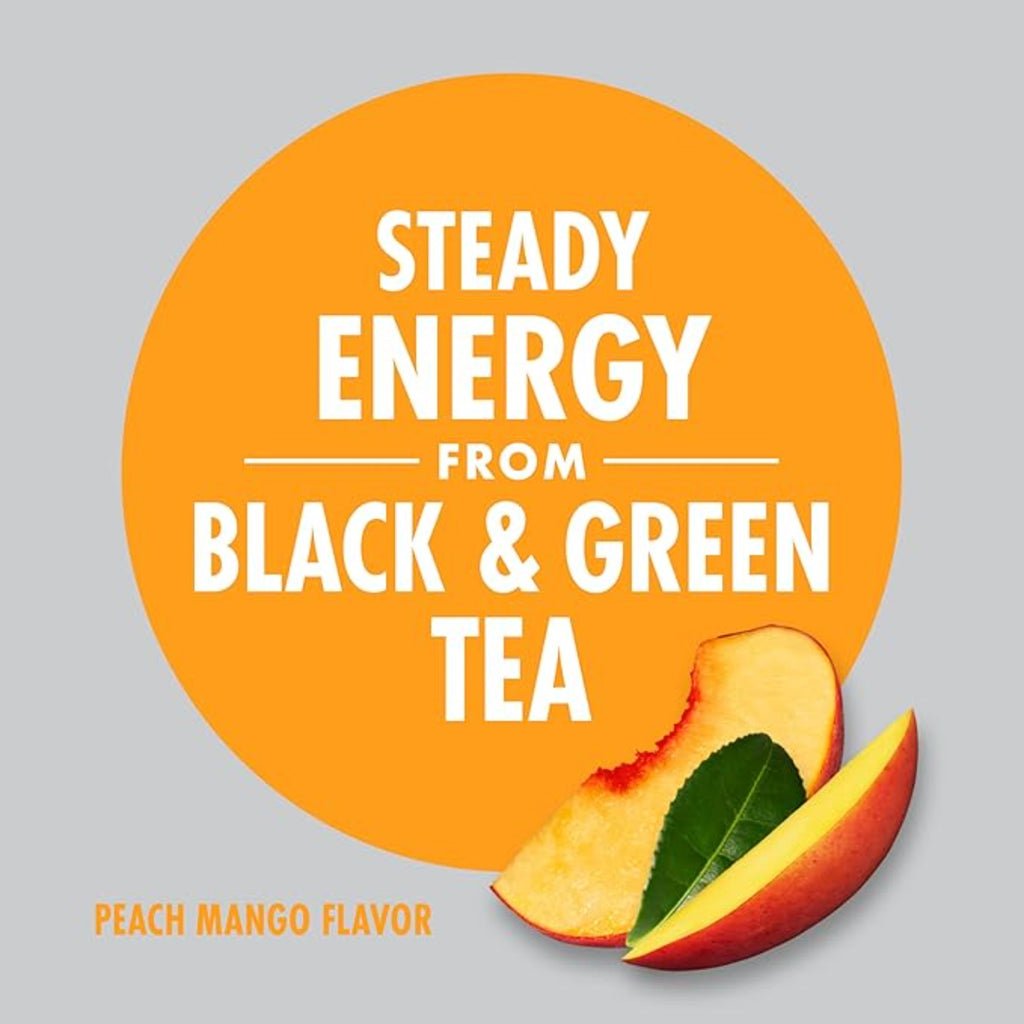 V8 Energy Peach Mango Energy Drink, 8 fl oz Can (12 Pack)