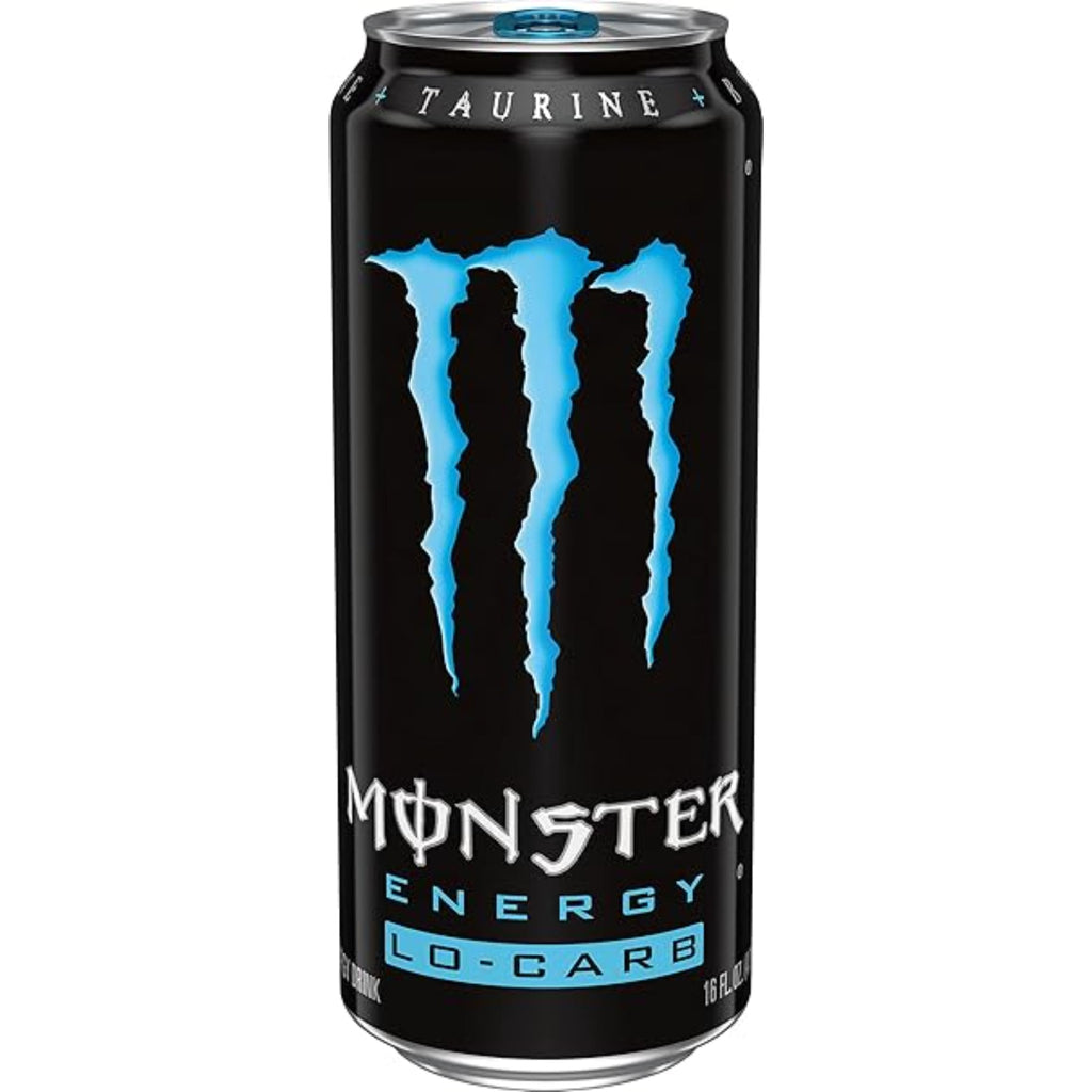 Monster Energy, Lo-Carb Monster, Low Carb Energy Drink, 16 Ounce (Pack of 15)