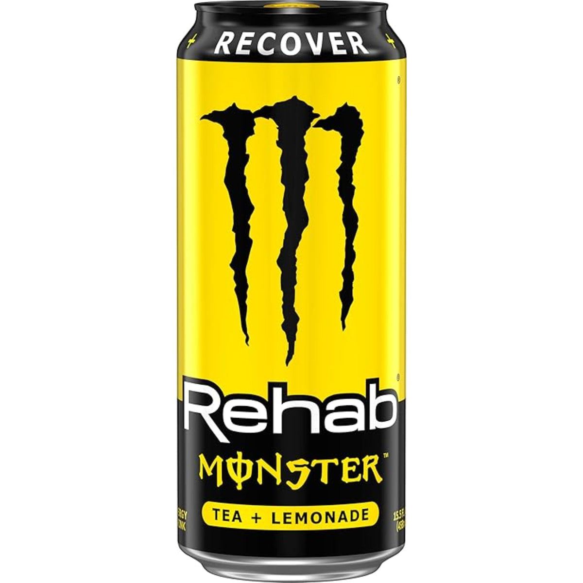 Monster Energy Rehab Tea + Lemonade + Energy, Energy Iced Tea, Energy Drink 15.5 Ounce (Pack of 15)