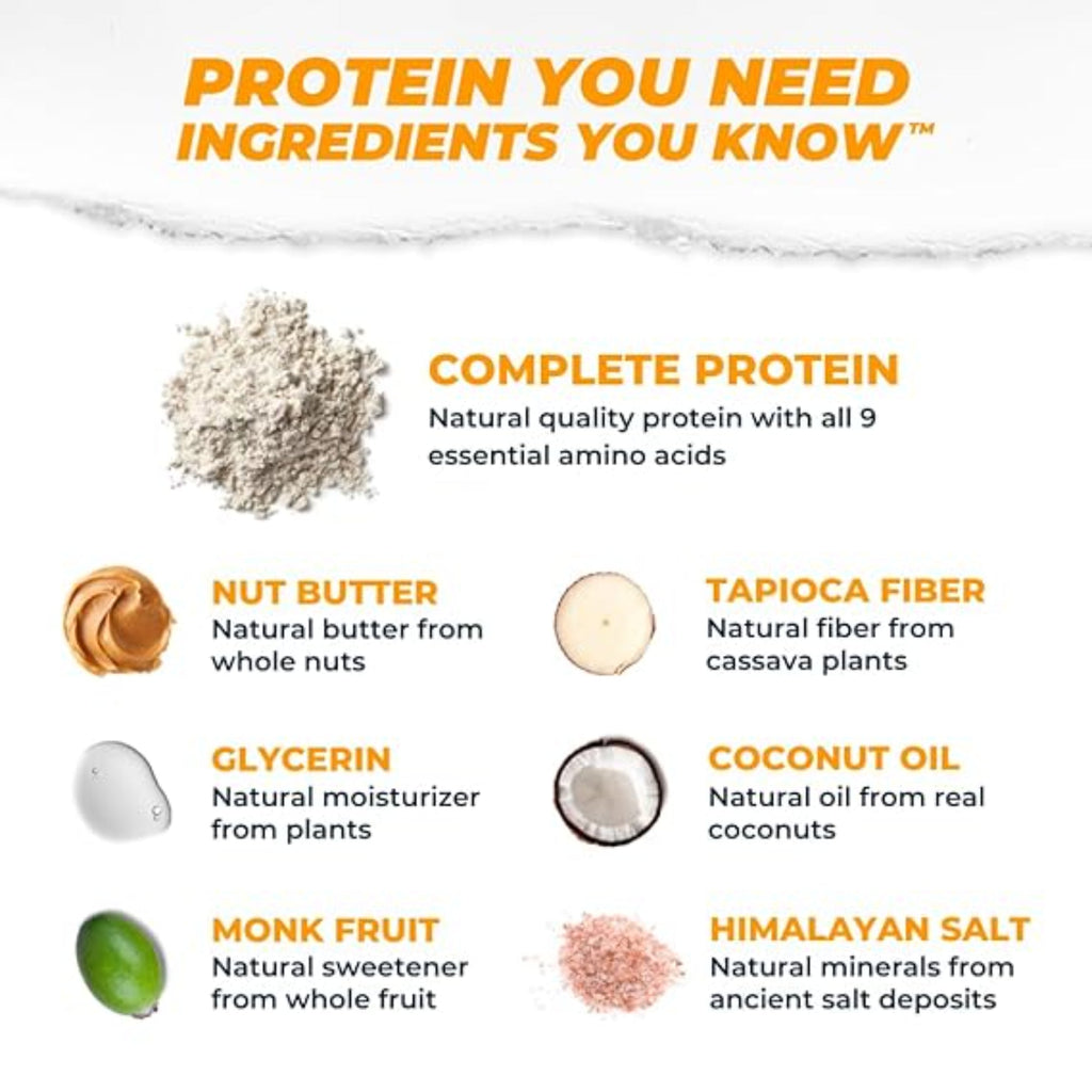 Atlas Protein Bar – 20g Clean Protein, 1g Natural Sugar, No Seed Oils, Gluten Free, No Artificial Sweeteners, Peanut Butter Chocolate Chip, 12 Count