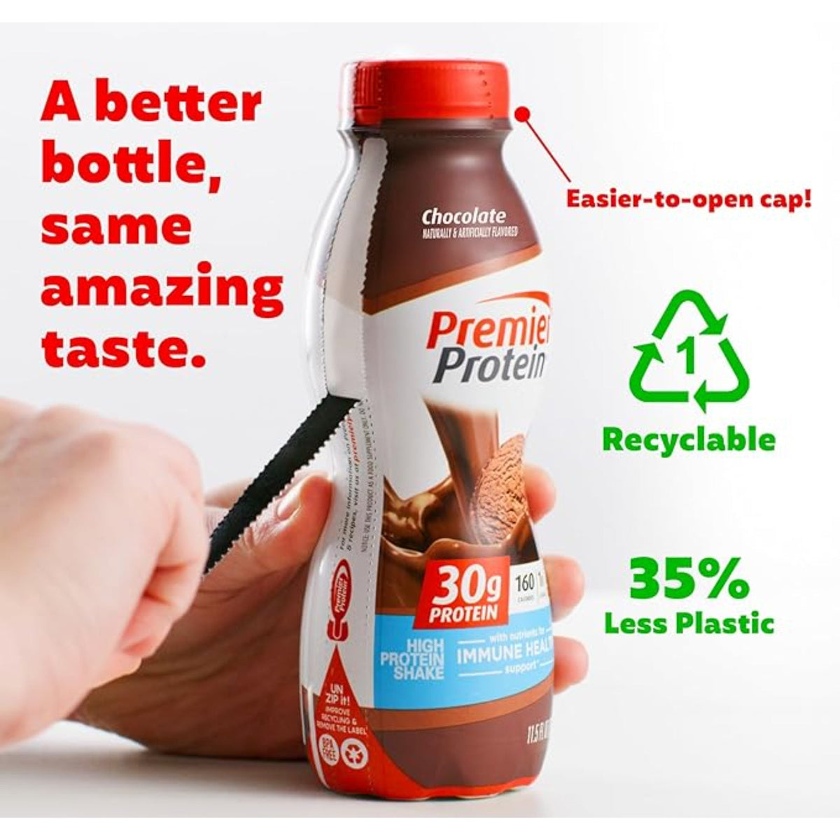 Premier Protein Shake, Chocolate 11.5 fl oz (Pack of 12)